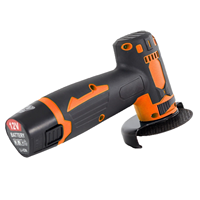 Meuleuse d'angle sans fil 12V au lithium-ion, 3 pouces, sans balais, double action, de qualité industrielle, robuste, avec déclencheur, pour découpe et meulage