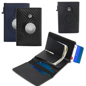 Porte-cartes en cuir véritable 4 pouces avec plusieurs emplacements pour cartes, portefeuille antivol pour homme, usage quotidien - Product Image 5