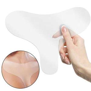 Anti-Rides Vieillissement Cou Poitrine Poitrine Transparent Silicone Peau Couleur Claire Coussinets Anti-Rides Patchs Anti-Rides - Product Image 1