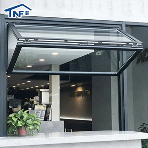 Finestre e Porte Scorrevoli Verticali in Alluminio con Zanzariera Pieghevole, Insonorizzate e Termoisolanti per Cucina, Bar e Veranda - Product Image 1