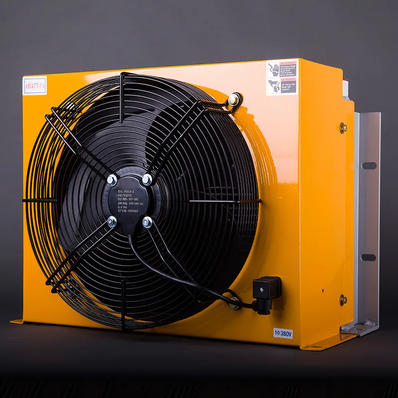 Long Life placa fin oil cooler radiadores de óleo HM-150L Industrial Heat Exchanger com ventilador