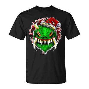 Maglietta natalizia Hodag Holiday Monster nera da uomo taglia grande - Product Image 1