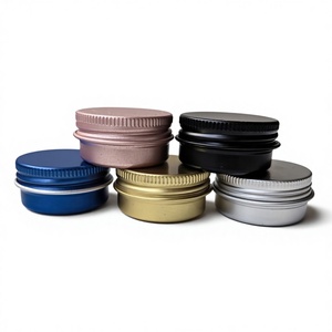 Boîtes rondes en aluminium vides de plusieurs tailles et couleurs pour bougies, cosmétiques, baumes à lèvres, emballages cadeaux - Product Image 5