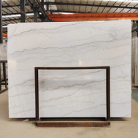 YDSTONE Pierre Naturelle Moins Cher Chinois Guangxi Marbre Blanc Grand Carrelage de Sol en Dalle de Marbre Blanc Naturel