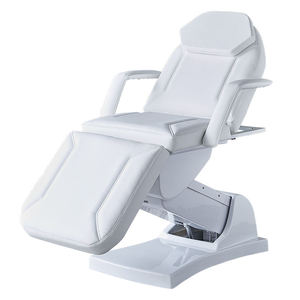 White <b>Synthetic</b> <b>Leather</b> 3 Motor Beauty Massage Bed/Table Stainless Steel Frame Customizable Facial Tattoo Bed for Hotel Bedroom - Product Image 5