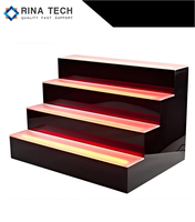 Vente en gros de présentoir en acrylique à LED Affichage à distance de bijoux/cosmétiques à intensité variable directement en usine