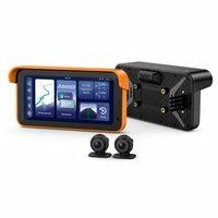 Layar Pintar Motor Aoocci C6 Pro 1000 Nits, Monitor Navigasi CarPlay Nirkabel, Perekam Video Dash Cam Ganda 1080P