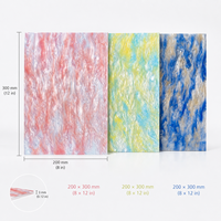 Feuille acrylique nacrée 3 mm 8x12 pouces, panneau PMMA décoratif pour découpe laser, artisanat DIY et projets personnalisés