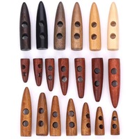 Boutons en bois brun de haute qualité Design personnalisé à trou unique avec technique de placage directement fabriqué en Chine