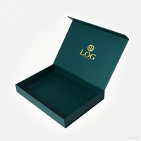 Boîte cadeau magnétique pliable écologique et recyclable avec doublure en carton rigide et éponge, logo personnalisé pour les cadeaux