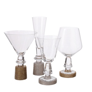 Logo personnalisé verres à cocktail base diamant argent or cristal pour Mojito <span class=keywords><strong>Martini</strong></span> Margarita Pina Colada - Product Image 3