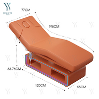 Fauteuil de beauté électrique multifonctionnel, table de massage, lit de chiropratique, lit cosmétique, lit de spa facial, lit d'esthéticienne médicale pour salon