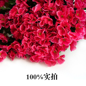 Guirlande murale de fleurs artificielles en soie violettes, décoration de mariage, hydrangea fait main en relief par moulage par injection - Product Image 4
