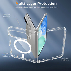 Étui de téléphone magnétique transparent anti-jaunissement résistant aux chocs pour iPhone 18 Fold, étui de téléphone transparent ultra-fin pour 18 Pro Max - Product Image 3