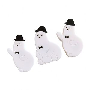Aimant de réfrigérateur en PVC en forme de bonhomme de neige pour Noël, aimant de fête pour les promotions - Product Image 1
