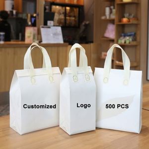 Bolsa Térmica Desechable de Tela No Tejida Personalizada, Aislada e Impermeable para Entrega de Alimentos, con Diseño de Letras y Logotipo - Product Image 1