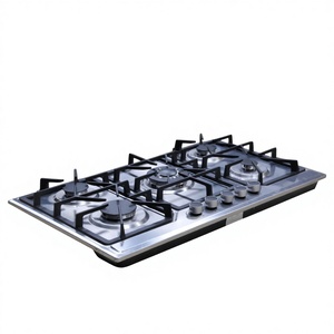 Cuisinière à <span class=keywords><strong>gaz</strong></span> encastrable universelle GPL/<span class=keywords><strong>Gaz</strong></span> naturel pour usage domestique, grand brûleur en acier inoxydable - Product Image 4
