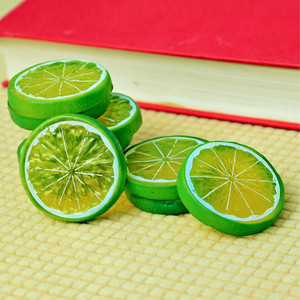 <span class=keywords><strong>Fruits</strong></span> artificiels en plastique, tranches décoratives pour la cuisine, le restaurant, la maison, ornements décoratifs, présentoir, mini citron - Product Image 6