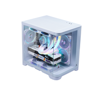 Étuis d'ordinateur de jeu mi-tour populaires RGB Micro ATX PC en alliage d'aluminium CPU Cabinet Pc Gamer Computer Case