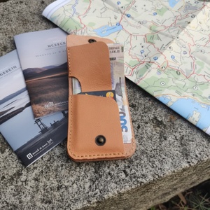 Portefeuille d'identité professionnel portable en cuir de vache véritable vintage, motif pierre personnalisé, anti-vol, RFID, unisexe, pour cartes de crédit - Product Image 5
