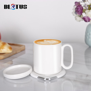 AIHPO8 sıcaklık kontrolü akıllı kupa iş moda 10 oz siyah yaşam termo isıtıcı kablosuz ısıtmalı kahve fincanı - Product Image 3