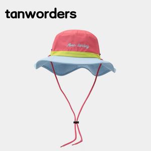 Large Head Wide Brim Bucket <b>Hat</b> Summer Dopamine Color Block Quick Dry UV Protection Sun <b>Hat</b> for Women Outdoor Hiking - Product Image 1