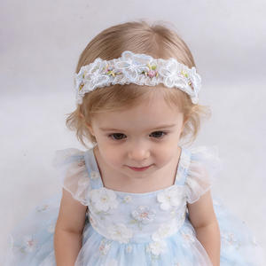 Serre-tête réglable en tissu style fée européenne et américaine avec papillon pour nouveau-nés et enfants - Product Image 5