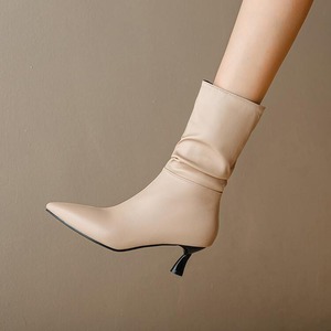 Factory Wholesale Women's Autumn/Winter/Summer CHUKKA <b>Boot</b> Fashion Waterproof Comfort Square Heel Mid Calf Pointed Toe Shoes - Product Image 3