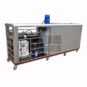 Máquina de fazer blocos de gelo com refrigeração direta, máquina personalizada para fazer blocos de gelo, refrigeração de fábrica