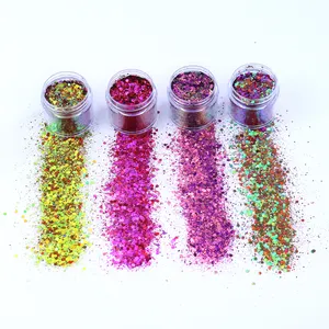 Groothandel Goedkope Prijs Polyester Hexagon Eco Chunky Chameleon Glitter Voor Craft