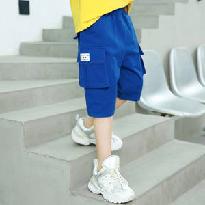 กางเกงแฟชั่นสีดำมีกระเป๋าสำหรับเด็กผู้ชาย สวมใส่สบาย - Product Image 4