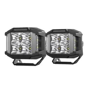 עזר 4 "12v 24v drl בשעות היום ריצת אורות offroad 4x4 ערפל מנורת צד shooter led נהיגה אור pod עבור משאית טרקטורונים UTV