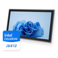 Écran tactile industriel HMI 21,5 pouces RS485/RS232 tout-en-un IP65, ordinateur embarqué avec écran tactile capacitif/résistif
