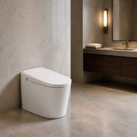 WC intelligent avec musique, bidet électrique, siège chauffant, chasse d'eau automatique, couvercle automatique et télécommande