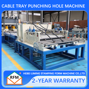 Ligne de production de goulotte pour câbles, machine à poinçonner les goulotte pour câbles, machine à fabriquer des goulotte pour câbles en forme d'échelle, machine de formage à froid - Product Image 1