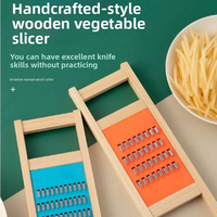 Keukenhulp Multifunctioneel Duurzaam Veilig Plastic Hout RVS Aardappel Schilmesje Schaaf Aardappelrasp Oud-stijl