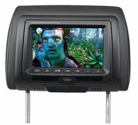 Vente chaude 7 pouces sans fil jeu appui-tête moniteur Portable lecteur DVD écran tactile MP3/MP4 Radio affichage pour voiture