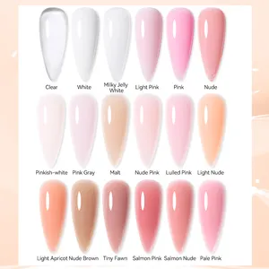 UR SUGAR 15ml Gel Nail Extension 18 Colors Jelly Gel Color Gel Nal Builder For French Nails Art