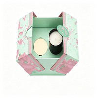 Boîte cadeau en carton kraft rigide biodégradable de forme hexagonale mate avec logo personnalisé, recyclable et durable, vente en gros de luxe
