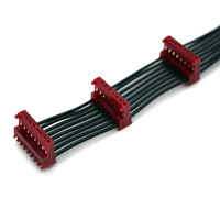 Cable flexible con conector hembra multipin IDC 26AWG UL1007 VW-1 termorretráctil RoHS para electrónica personalizada