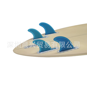UPSURF Ensemble de 4 ailerons de planche de surf en fibre de verre avec noyau en nid d'abeille Future Box Tail Fin Set - Product Image 3