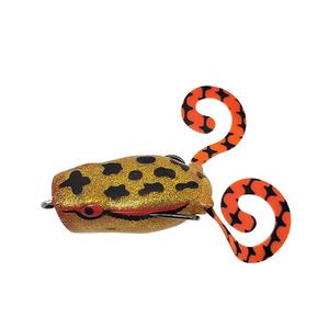 Leurre grenouille Premium 60mm 15g à double hameçon, queue en silicone, popper flottant pour pêche en eau douce (brochet, poisson-serpent, achigan) - Product Image 6