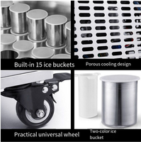 Bloc de glace cylindrique coloré en acier inoxydable faisant la machine nouvelle usine de congélation pour la production de briques de crème glacée