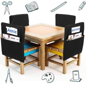 Wholesale Classroom Chair Storage Pocket Chart <b>Set</b> School Seat Back Storage Bag Cover Buddy Pocket Chair - Product Image 5