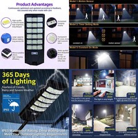 Nouveau lampadaire solaire LED tout-en-un, étanche IP65, détection de présence humaine, éclairage extérieur pour route, garantie 5 ans, IRC élevé 95