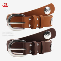 Ceinture pour femme de créateur, ceintures vintage pour femme, ceinture en PU lisse multicolores avec boucle en métal incurvée rétro, accessoire de mode