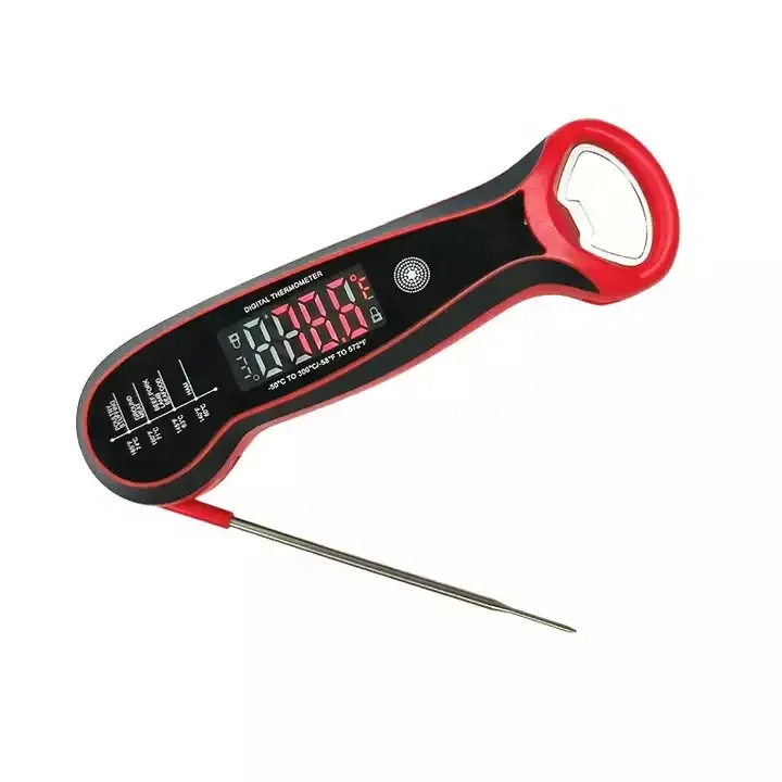 LDT-2212 Touching Screen BBQ Digital Magnet Instant Read Meat Thermometer For Cooking with Bottle Opener