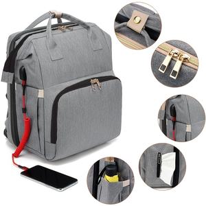 Sac à couches sac à dos, une trousse de toilette multifonctionnelle pour bébé avec porte-bébé et poche isotherme pour biberon - Product Image 1