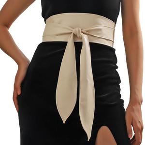 Haut de gamme femmes PU large ceinture Style européen américain tout match décoratif <span class=keywords><strong>Obi</strong></span> taille joint alliage cuir Durable pour extérieur - Product Image 6