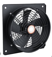Industrial Square Plate Cooling Fan, External Rotor Motor